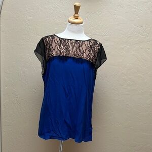 Leifsdottir Pthalo-Blocked Blouse for  Anthropologie Size 12